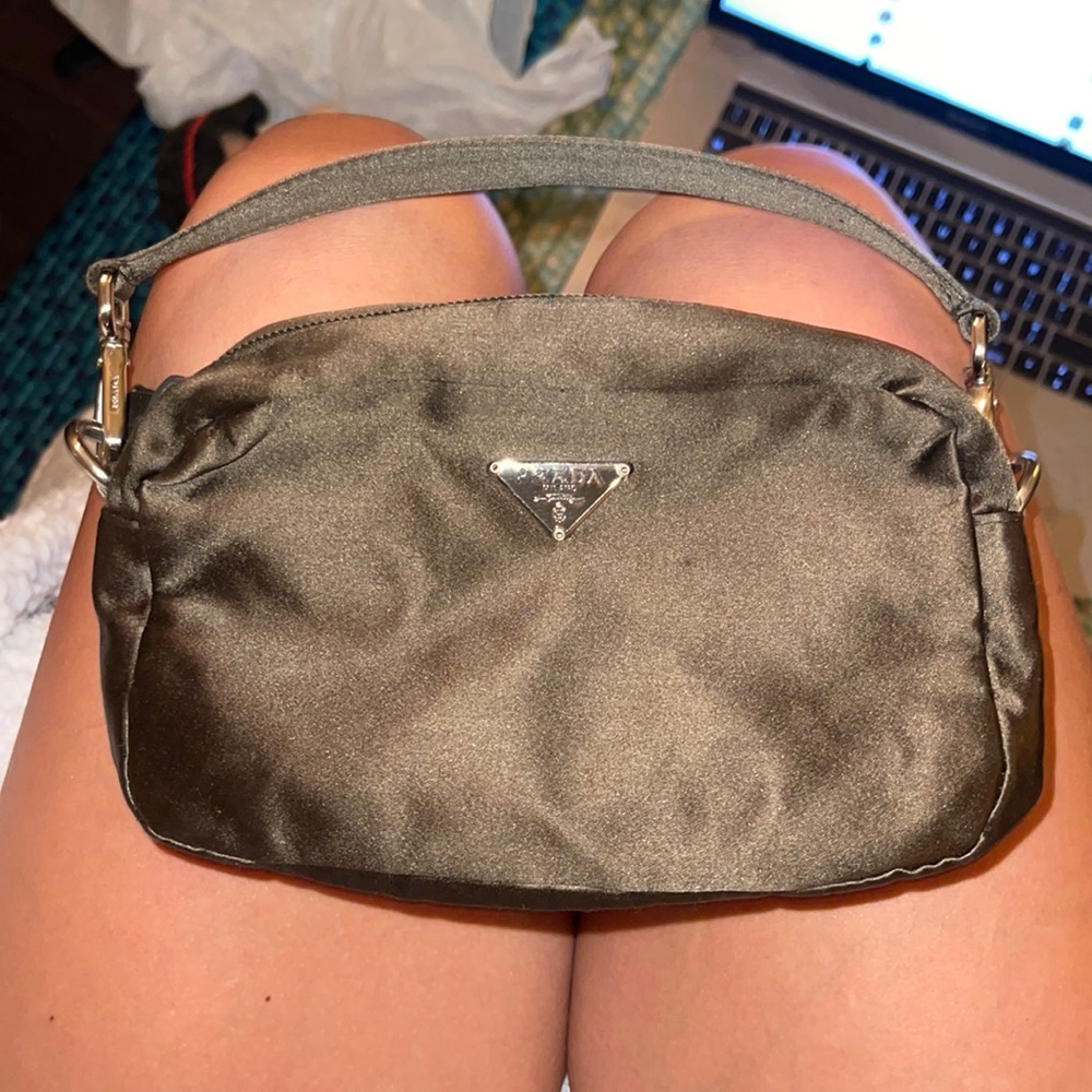 Prada Makeup Bag! Used but in perfect condition. Hunter Green.